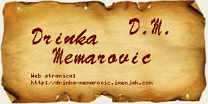 Drinka Memarović vizit kartica